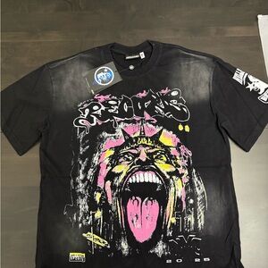 Hells-tar “NYC Records 2025” Scream Tee – Black